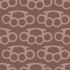 brass knuckles seamless pattern