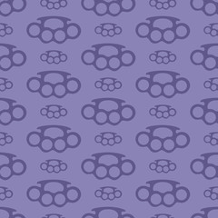Obraz premium brass knuckles seamless pattern