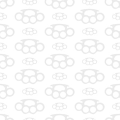 Obraz premium brass knuckles seamless pattern