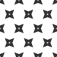 four blades ninja shuriken seamless pattern