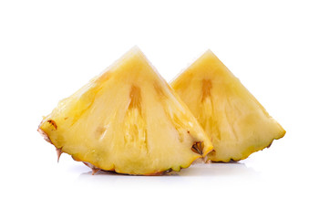 pineapple with slices isolated