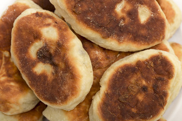 patty on the white background