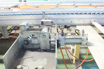 old Pneumatic cylinders and active in the production line of a f