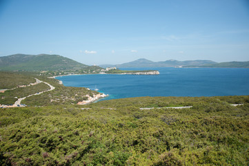 Alghero bay on the way to the Neptune cave