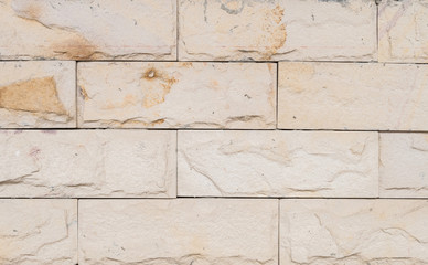 Closeup old stone brick wall texture background