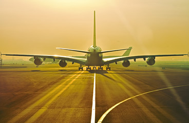Modern aircraft / Photo taken in Dubai airport of a modern aircraft
