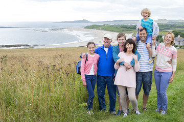 Family day at the beach