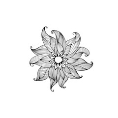 Abstract floral background. Vector flower . Element for design.