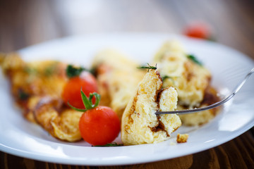 scrambled eggs with tomatoes