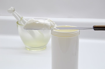 Preparation of a cream