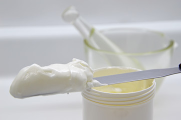 Preparation of a cream