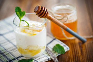 Greek yogurt with honey