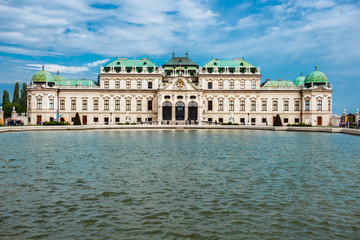 Fototapeta na wymiar Belvedere castle in Vienna, Austria.