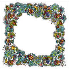 Indian colored pattern .