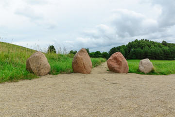 huge stones with the hill