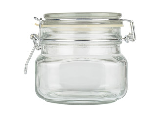 Glass jar with cap