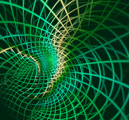 Abstract fractal green background