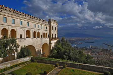 Naklejka premium Il golfo di Napoli dalla Certosa di San Martino