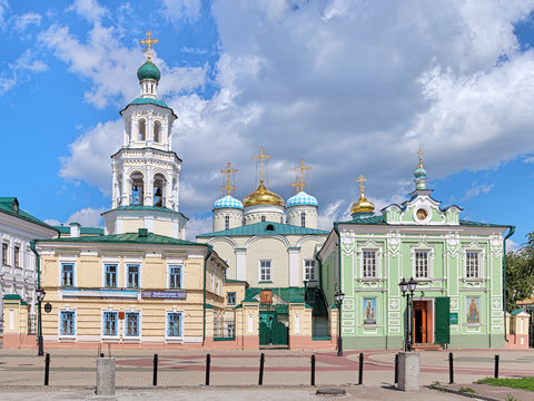 Temple complex of the St. Nicholas Cathedral in Kazan, Russia