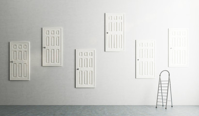 Room with many doors © ImageFlow