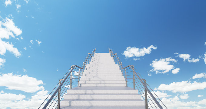 Stairway to the bright future