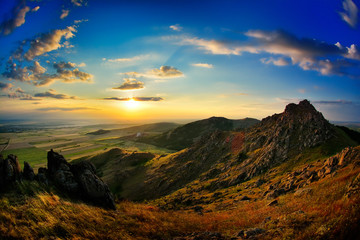 landscape at sunset/sunrise - Pricopane, Dobrogea, Romania