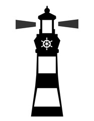 Barre de bateau sur un phare