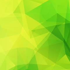 Plakat Abstract mosaic background. Green, yellow color. 