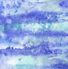 watercolor blue blue background