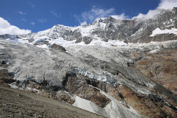 Fototapeta na wymiar Fee Gletscher. Saas-Fee. Schweiz 