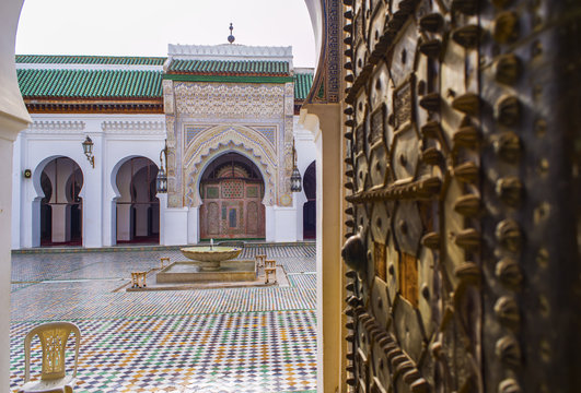 University al-Qarawiyyin. Fez El Bali Medina. Fez, Morocco.