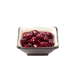 Dogwood jam isolated on white background. Selective focus.