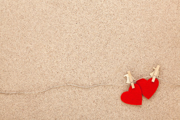 Fototapeta na wymiar Love frame. Valentine's Day backdrop.