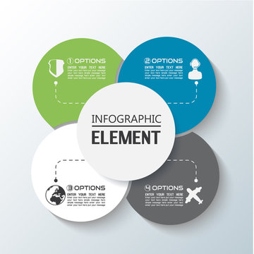 ELEMENT FOR INFOGRAPHIC CHART TEMPLATE GEOMETRIC FIGURE RIMS STACKED SECOND EDITION