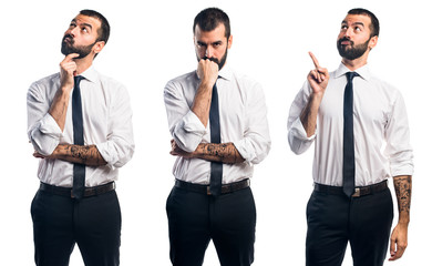 Obraz premium Businessman thinking