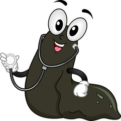 Alternative Therapy Leech Mascot Stethoscope