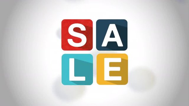 Sale icon design, Video Animation