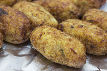 Deep-fried codfish croquette