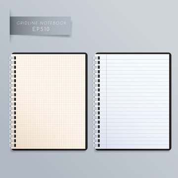 Blank Spiral Notebook Template : Vector Illustration