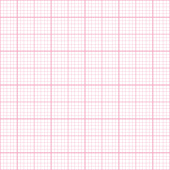 Seamless pink millimeter paper pattern