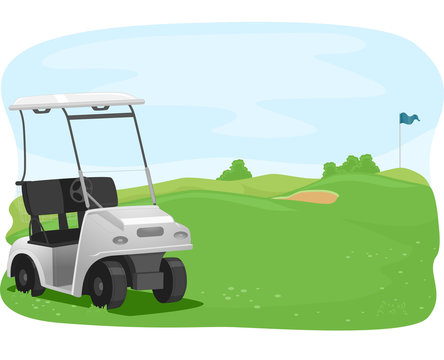 Golf Course Cart Park