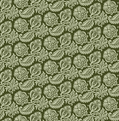 Seamless floral damask pattern