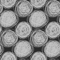 Seamless abstract  vector scribble pattern
