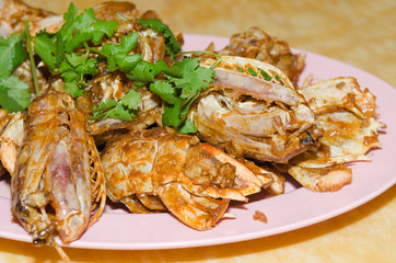 ntis Shrimp fried garlic