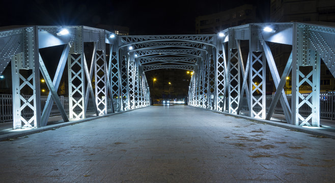 Fototapeta Iron bridge in Murcia V