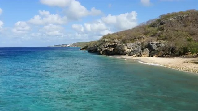 Strand - Karibik - Luftbild - Curacao - 4K