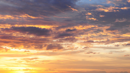 Fototapeta premium Nice sky and could, Sunrise, Sunset