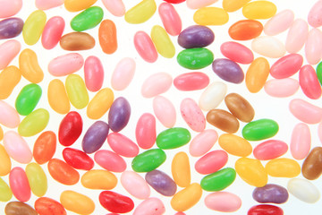 candy jelly beans isolated