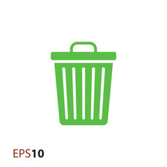 Trash bin icon for web and mobile