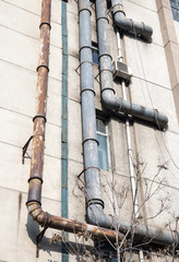 piping in old coal-gas factory in Beijing,China
